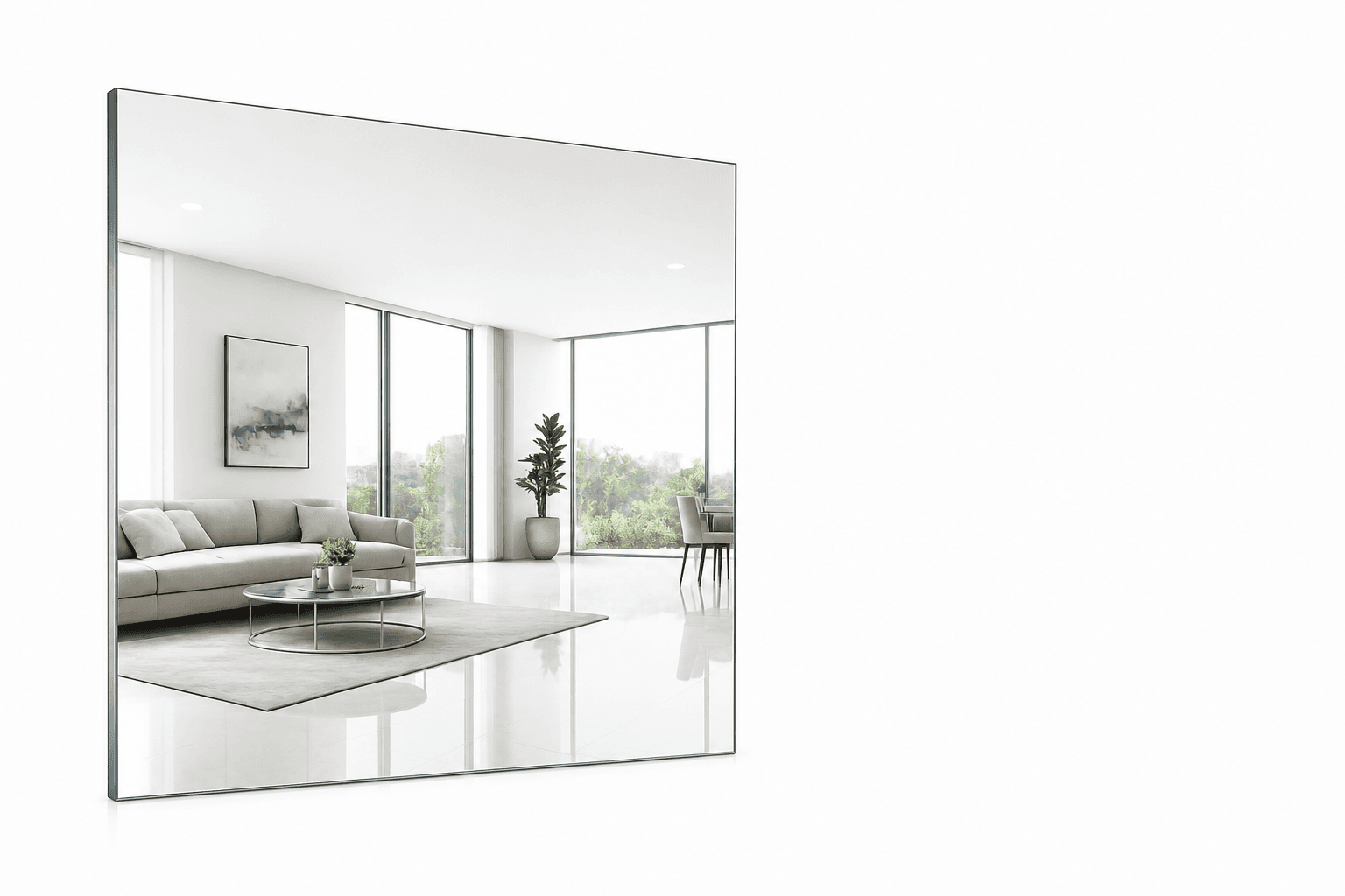 Extra Clear Mirror Architectural Glass Details